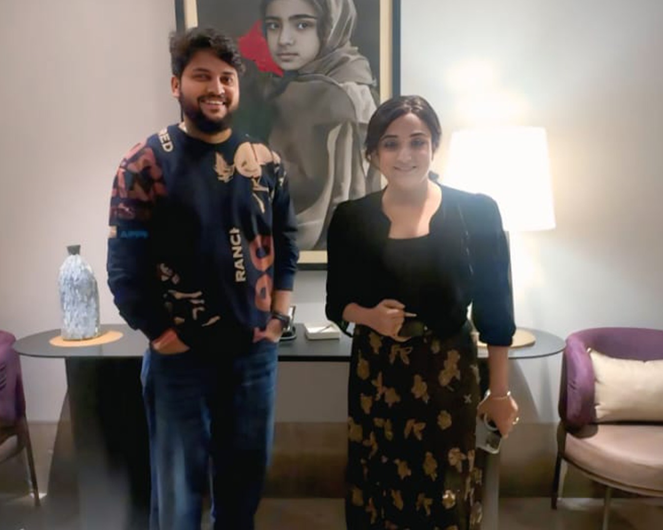 Ravi Rao with Monali Thakur